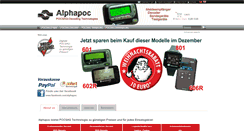 Desktop Screenshot of alphapoc-shop.de