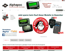 Tablet Screenshot of alphapoc-shop.de